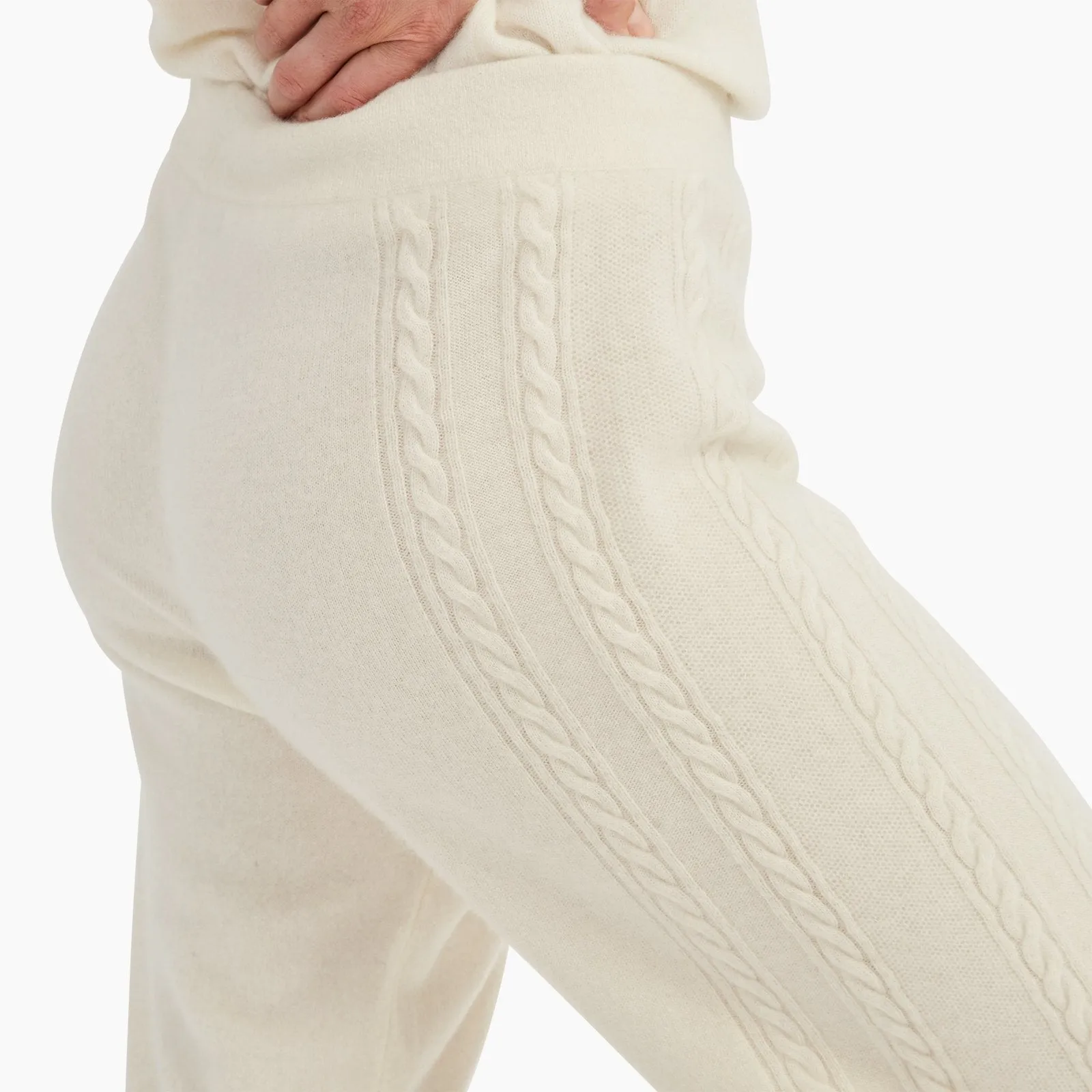 Cashmere Cable Jogger