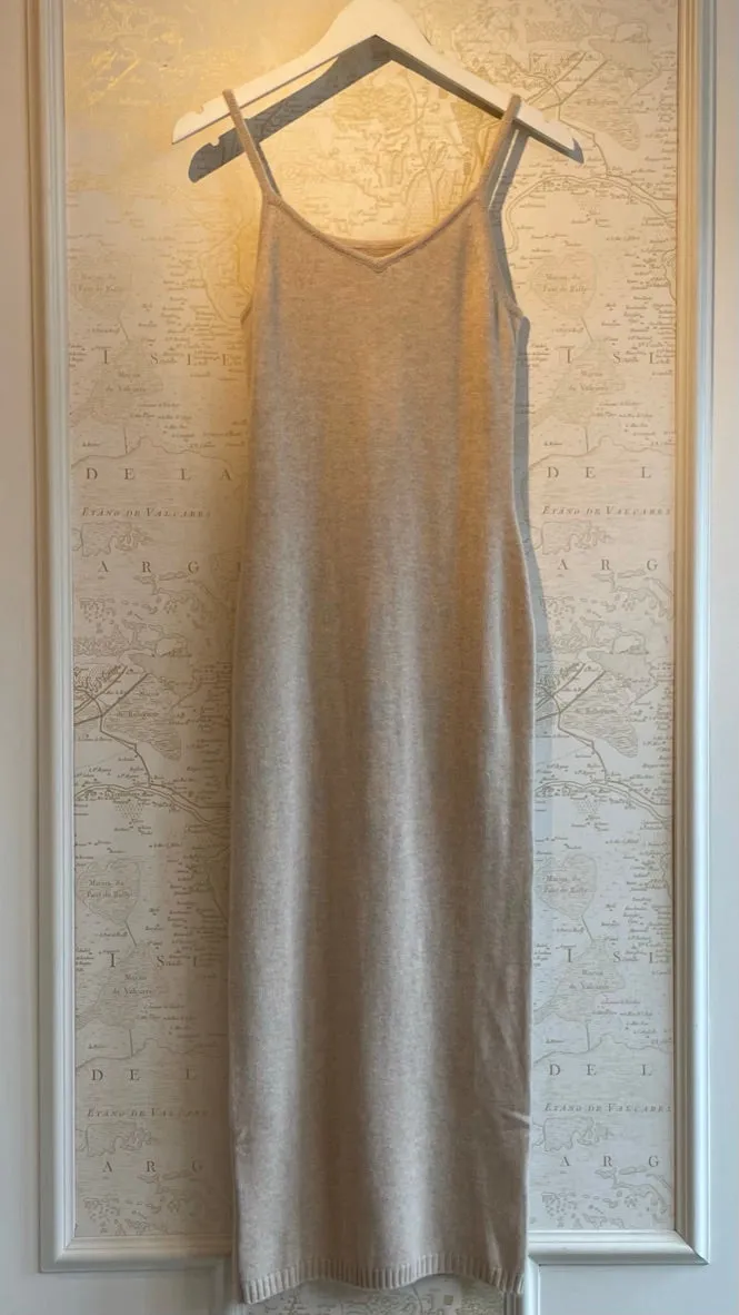 Cashmere V-Neck Tank Dress