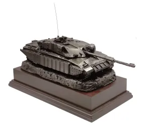 CHALLENGER 1 Gulf War Chobham Armoured Cold Cast Bronze Tank