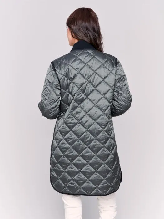 Charlie B Reversible Quilted Puffer Jacket