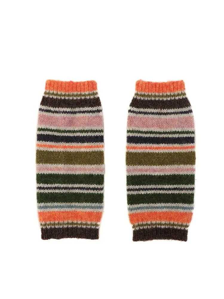 Colorful Knit Border Arm-Warmer