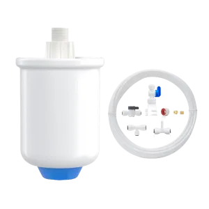 Connect RO System to Refrigerator - Waterdrop PMT Small Water Pressure Tank for Smart Reverse Osmosis, with 1/4" Water Tubing