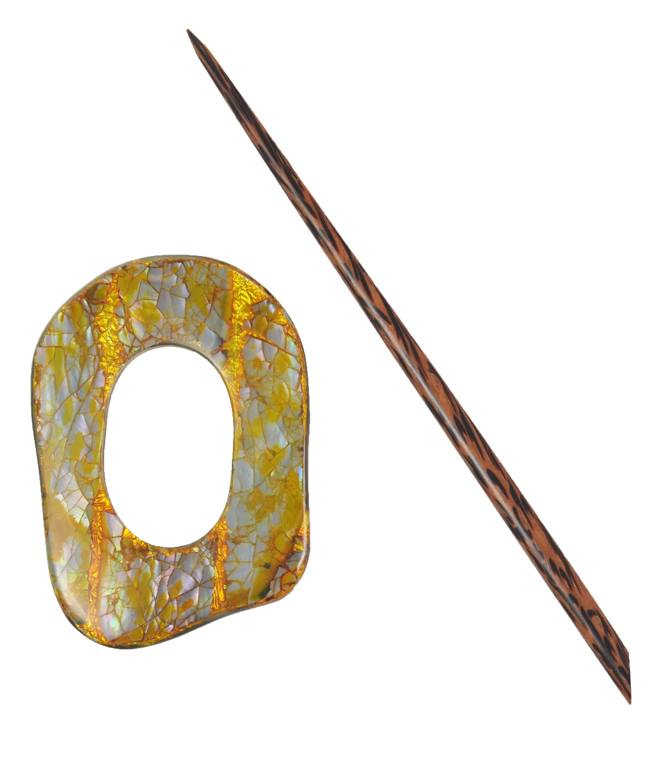 Copper Shell Shawl Pin