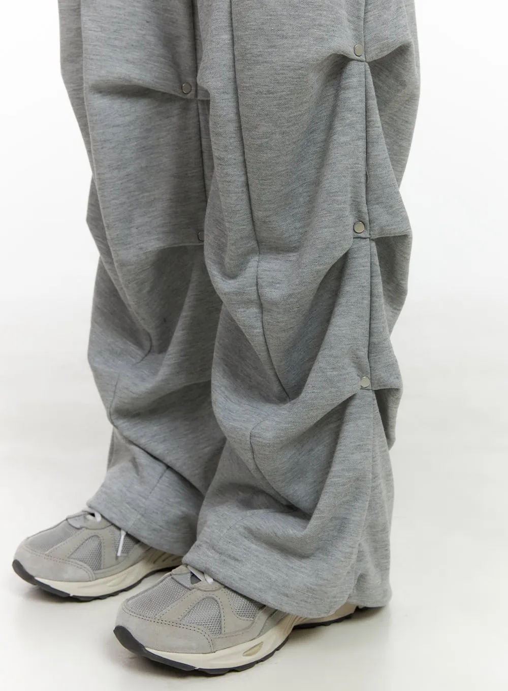 Cotton Pintuck Banded Sweatpants CS405