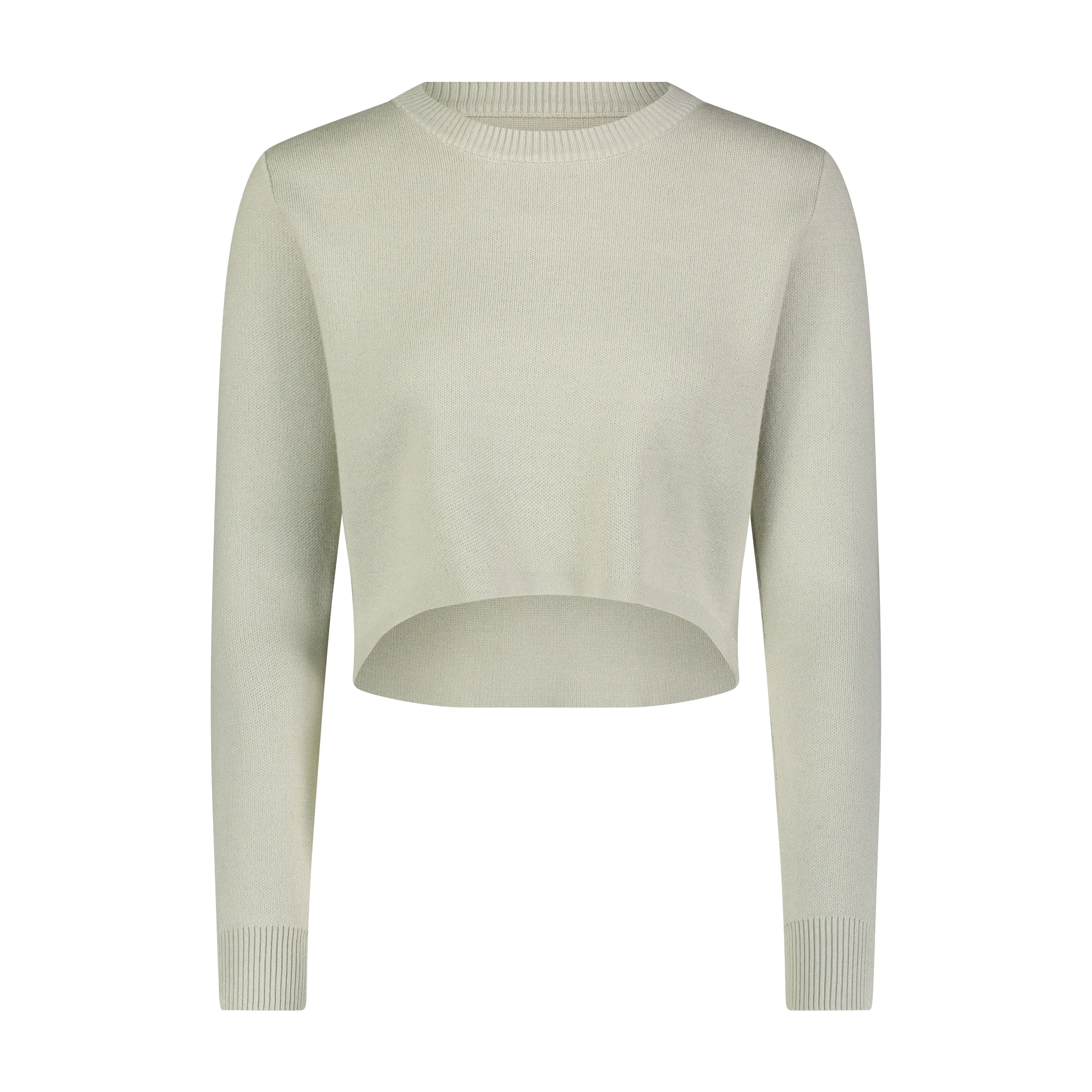 Crop Sweater Spring Knit- Sage