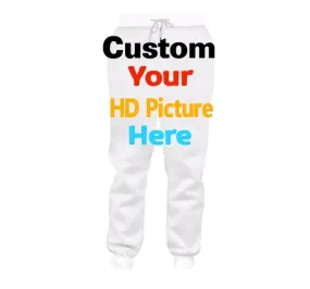 Custom Sweatpants, Personalized Unisex Sweatpants with Pockets, Customized Printed Sport Gift, Mens Womens Youths Jogger Exercise Pants