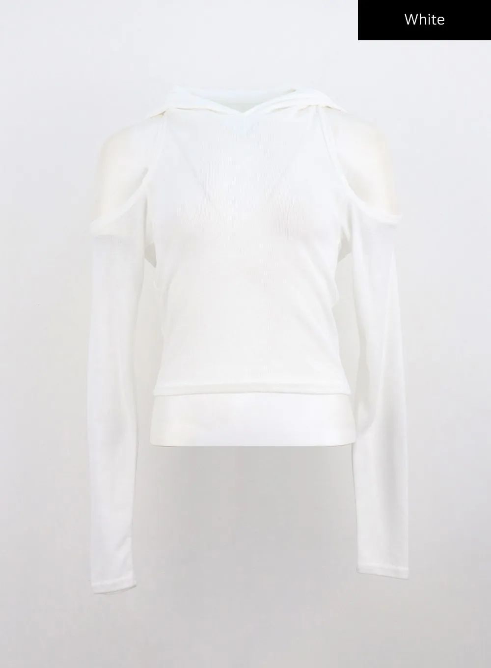 Cut-Out Long Sleeve Hoodie CO330