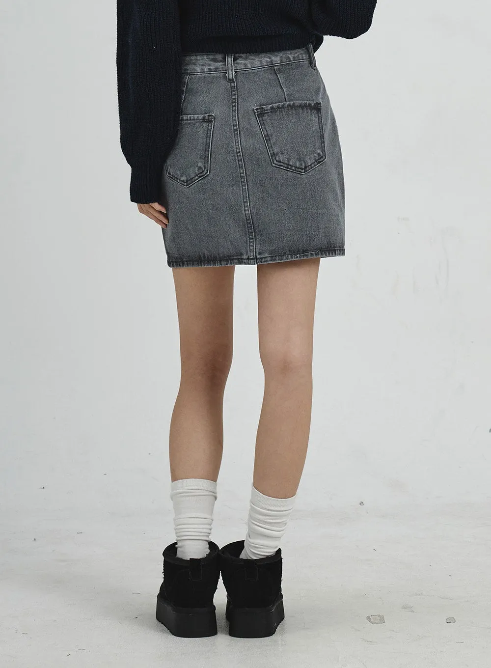 Denim Mini Skirt CD07