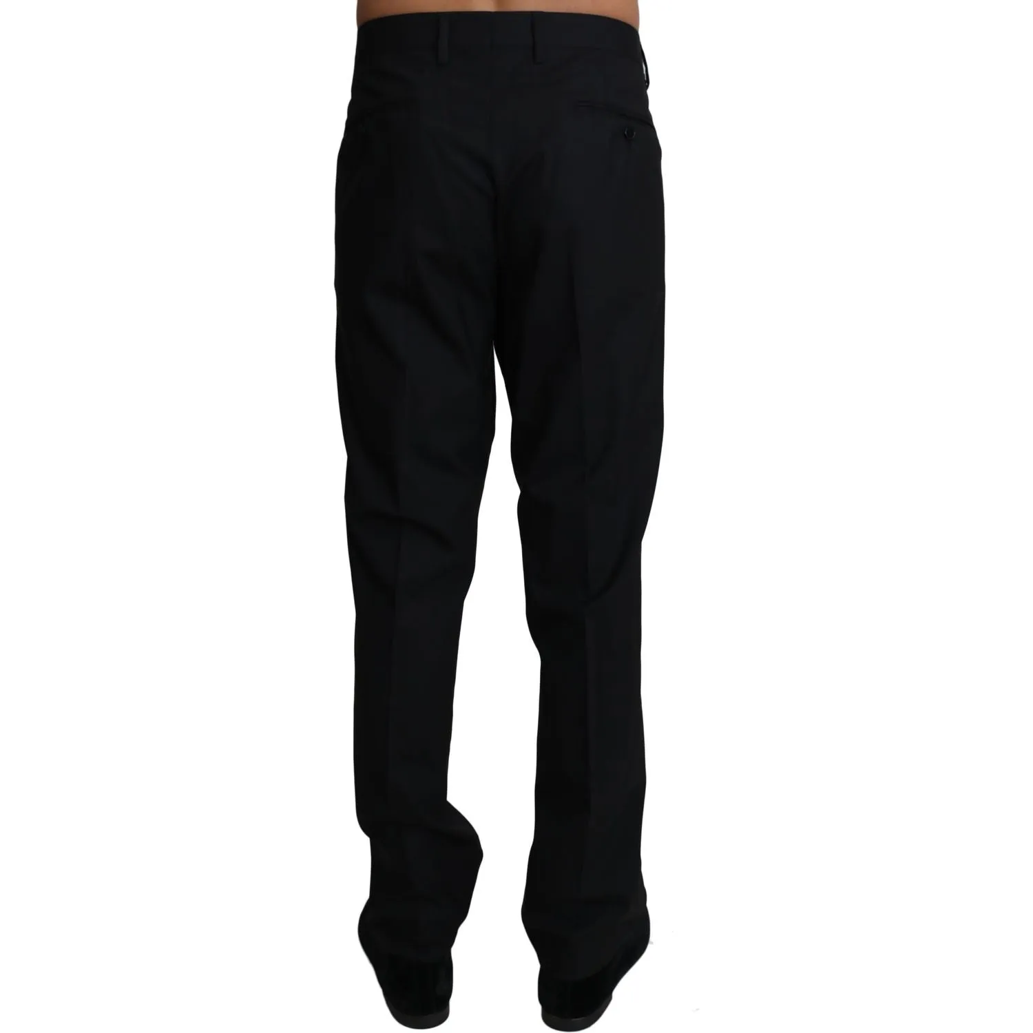 Dolce & Gabbana Elegant Black Formal Wool Blend Trousers