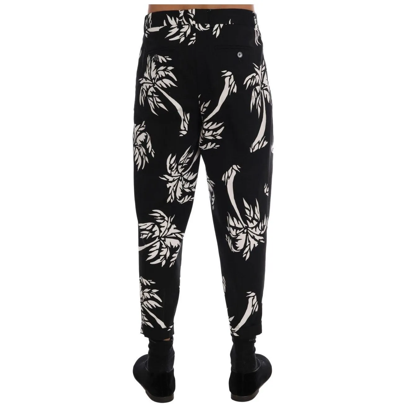 Dolce & Gabbana Elegant Tree Print Ankle Trousers