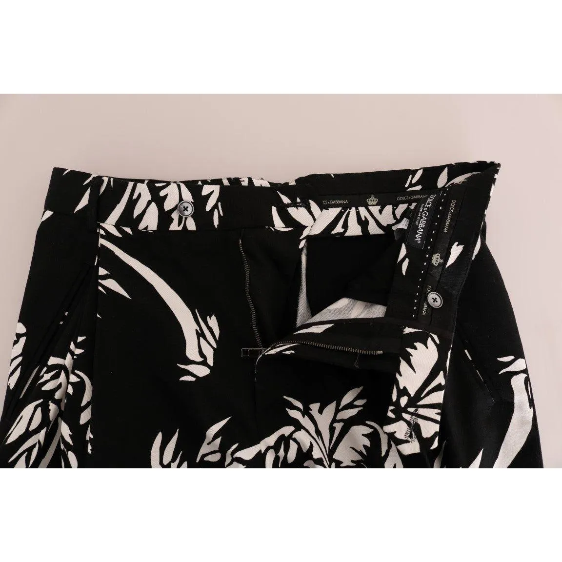 Dolce & Gabbana Elegant Tree Print Ankle Trousers