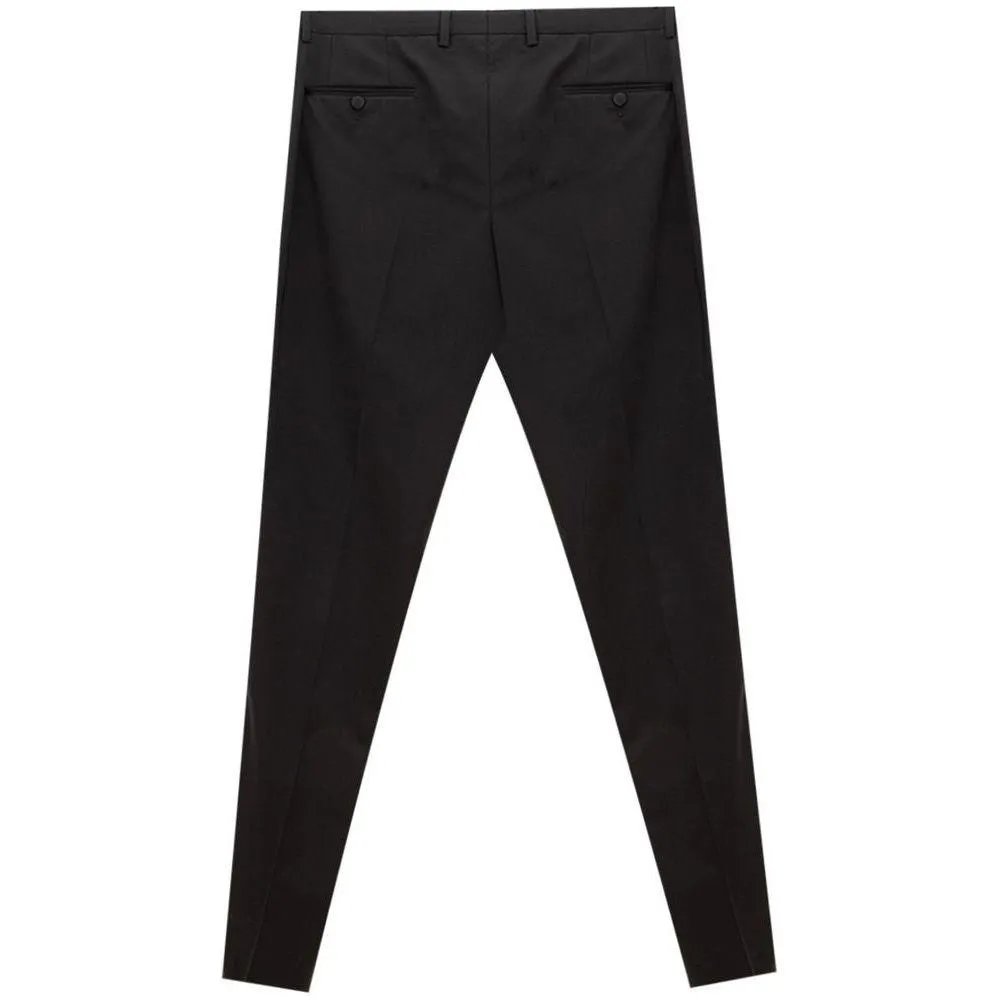 Dolce & Gabbana Sleek Black Wool Trousers for Men