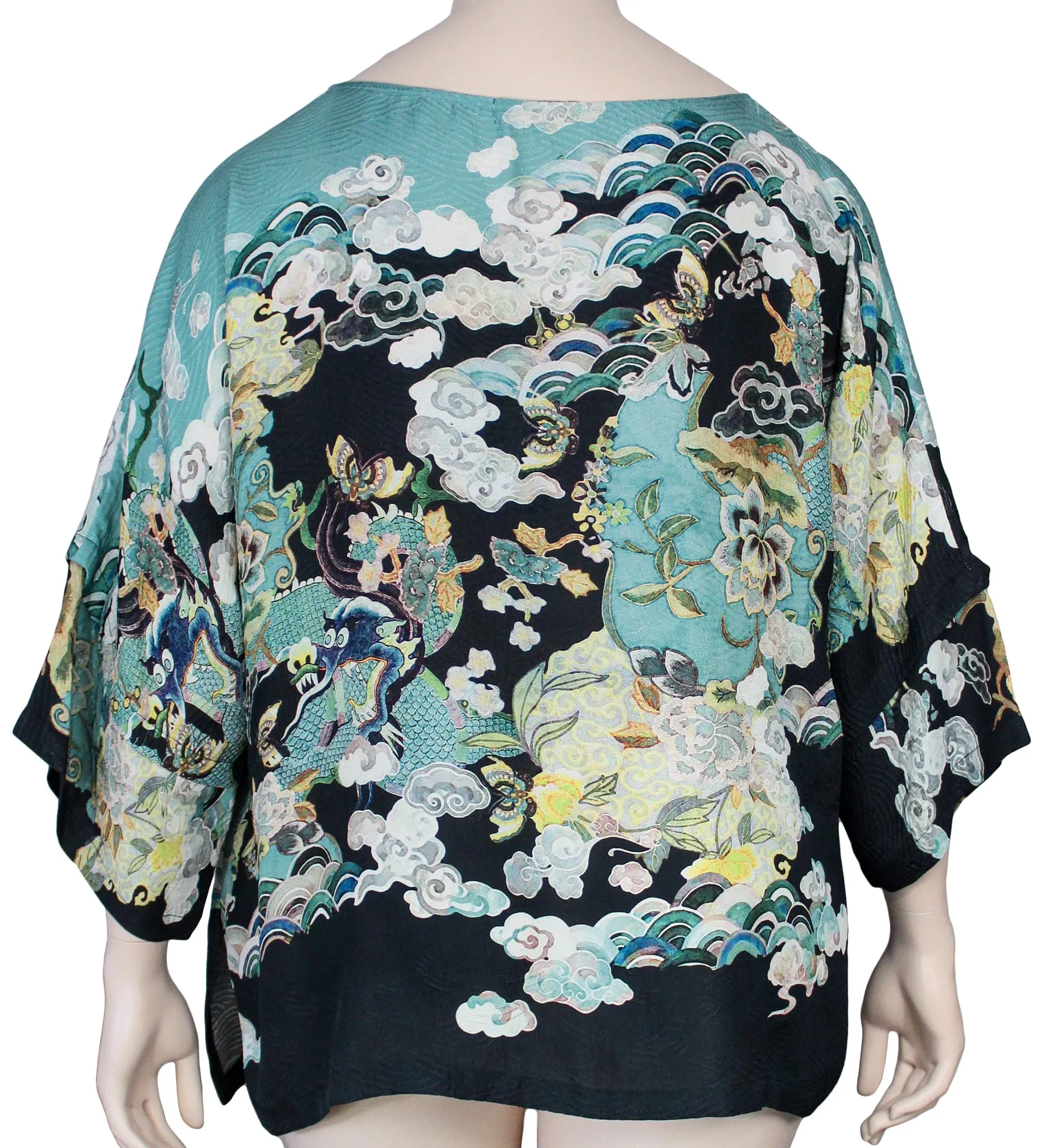 Dressori Silk Kimono Sleeve Top