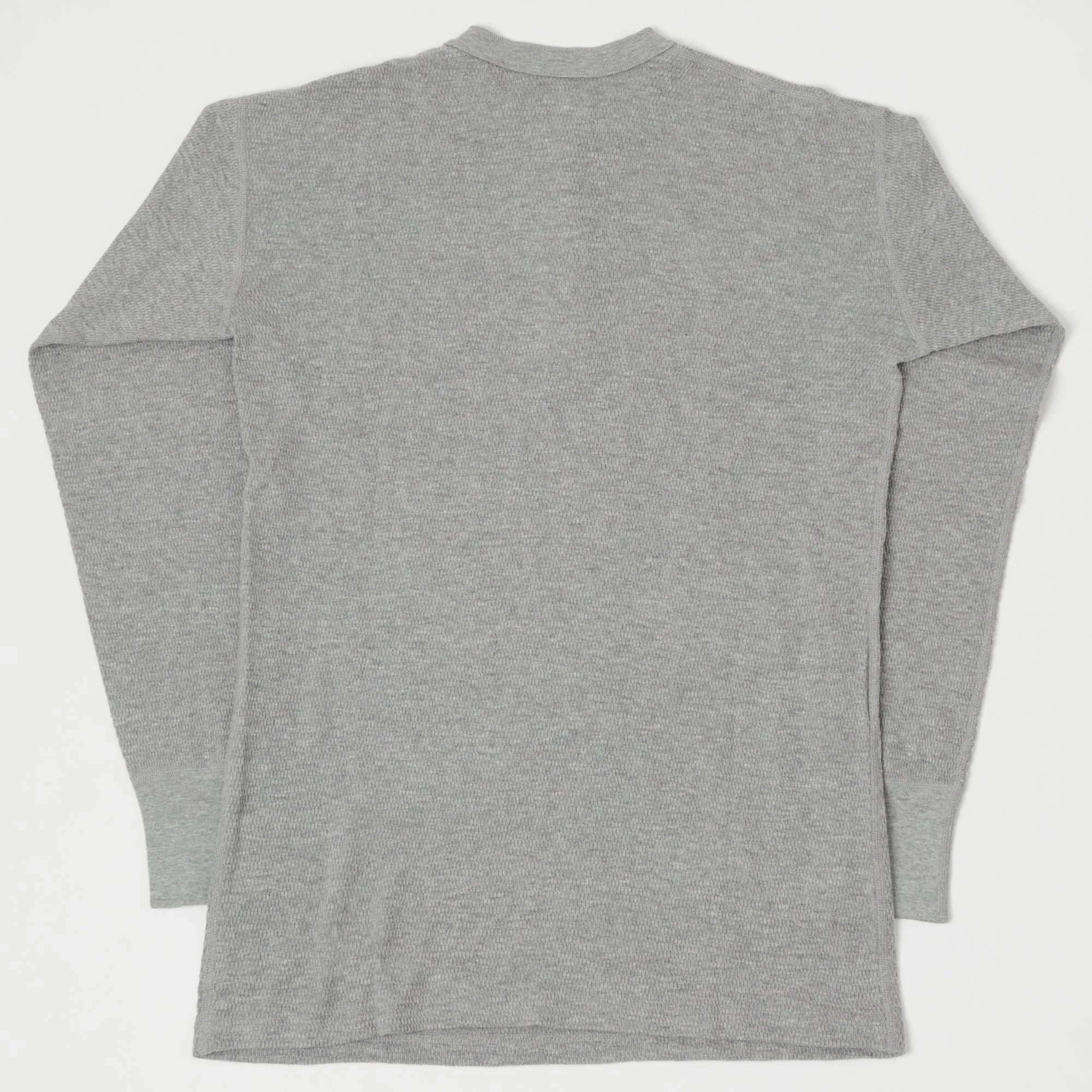 Dubbleworks Thermal L/S Henley - Heather Grey