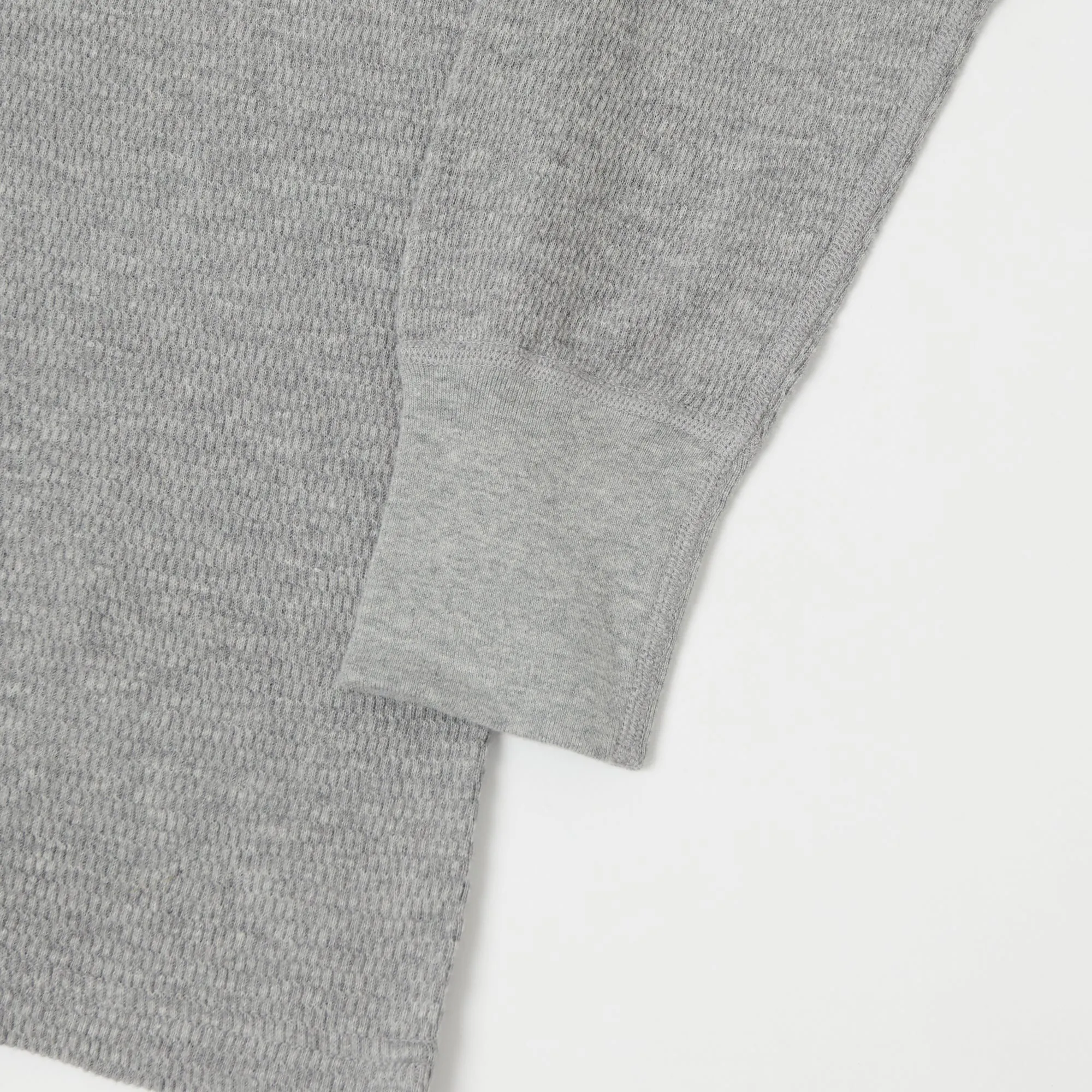 Dubbleworks Thermal L/S Henley - Heather Grey