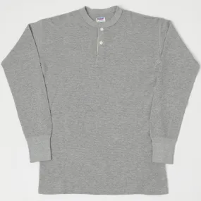 Dubbleworks Thermal L/S Henley - Heather Grey