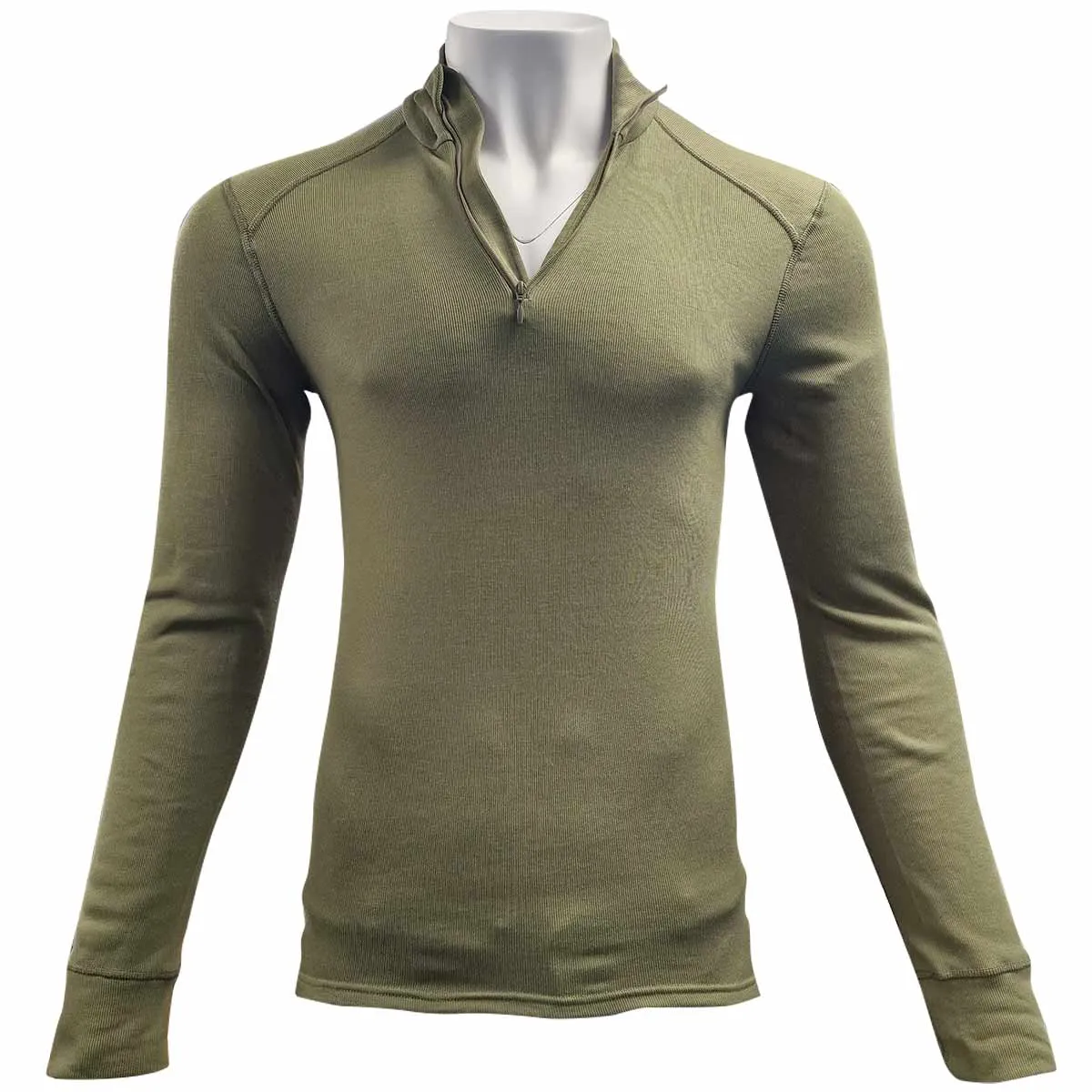 Dutch Army Odlo Thermal Long Sleeve Vest OD Green - Grade 1