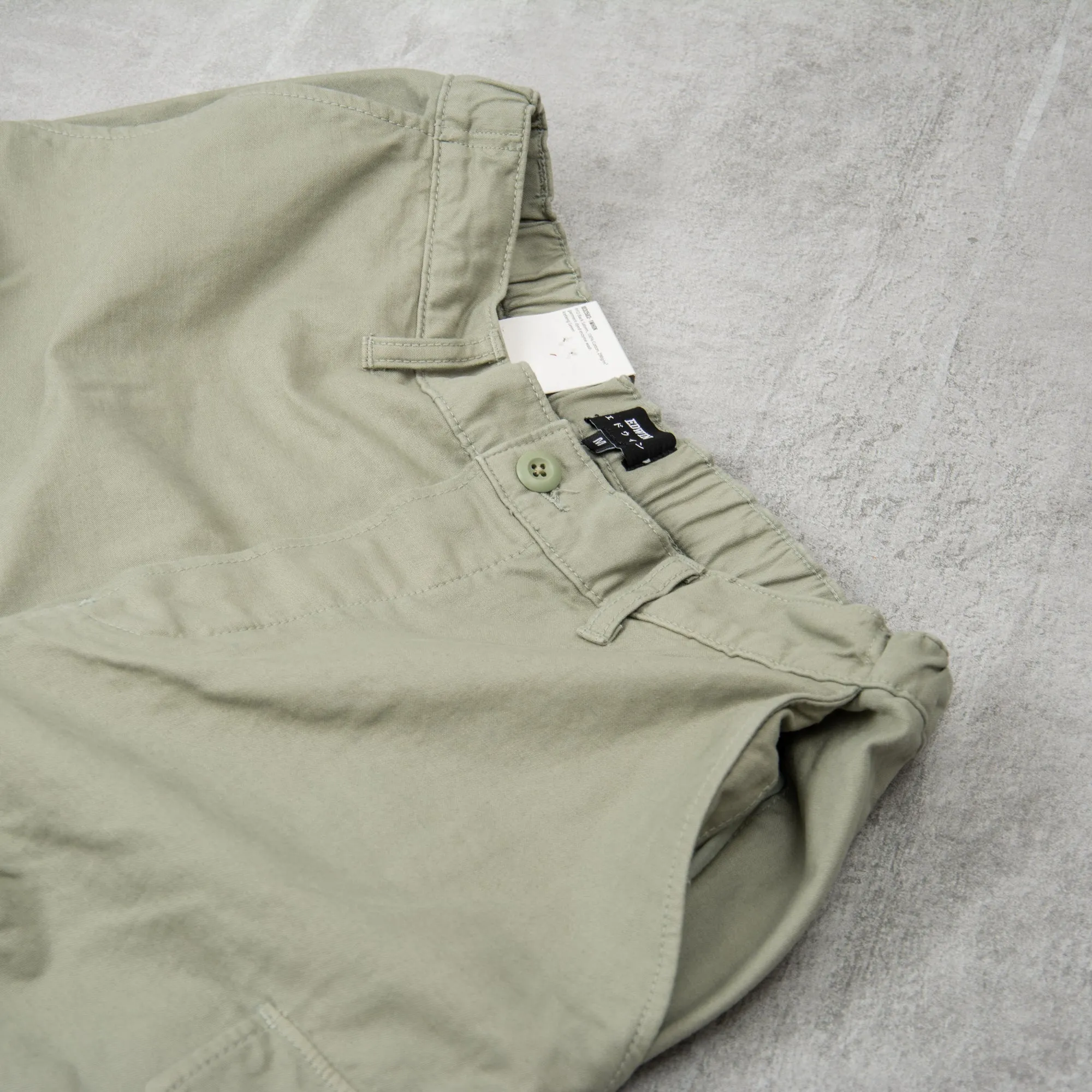 Edwin Sentinel Cargo Pant Back Sateen - Iceberg Green