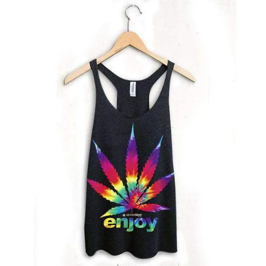 ENJOY TIE DYE RACERBACK