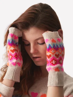 Farley Fairisle Cashmere Wrist Warmers