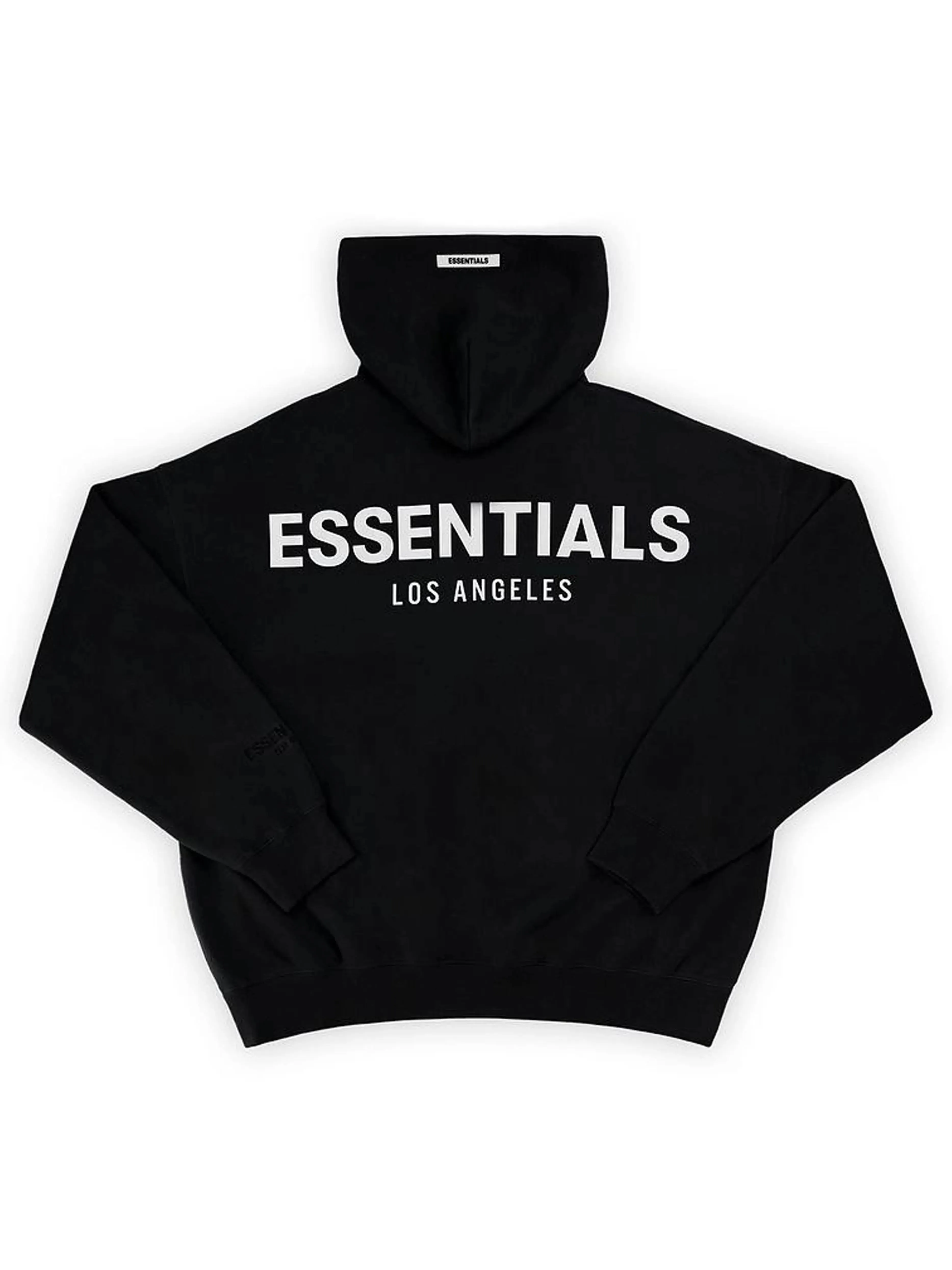 FEAR OF GOD ESSENTIALS Los Angeles 3M Pullover Hoodie Black