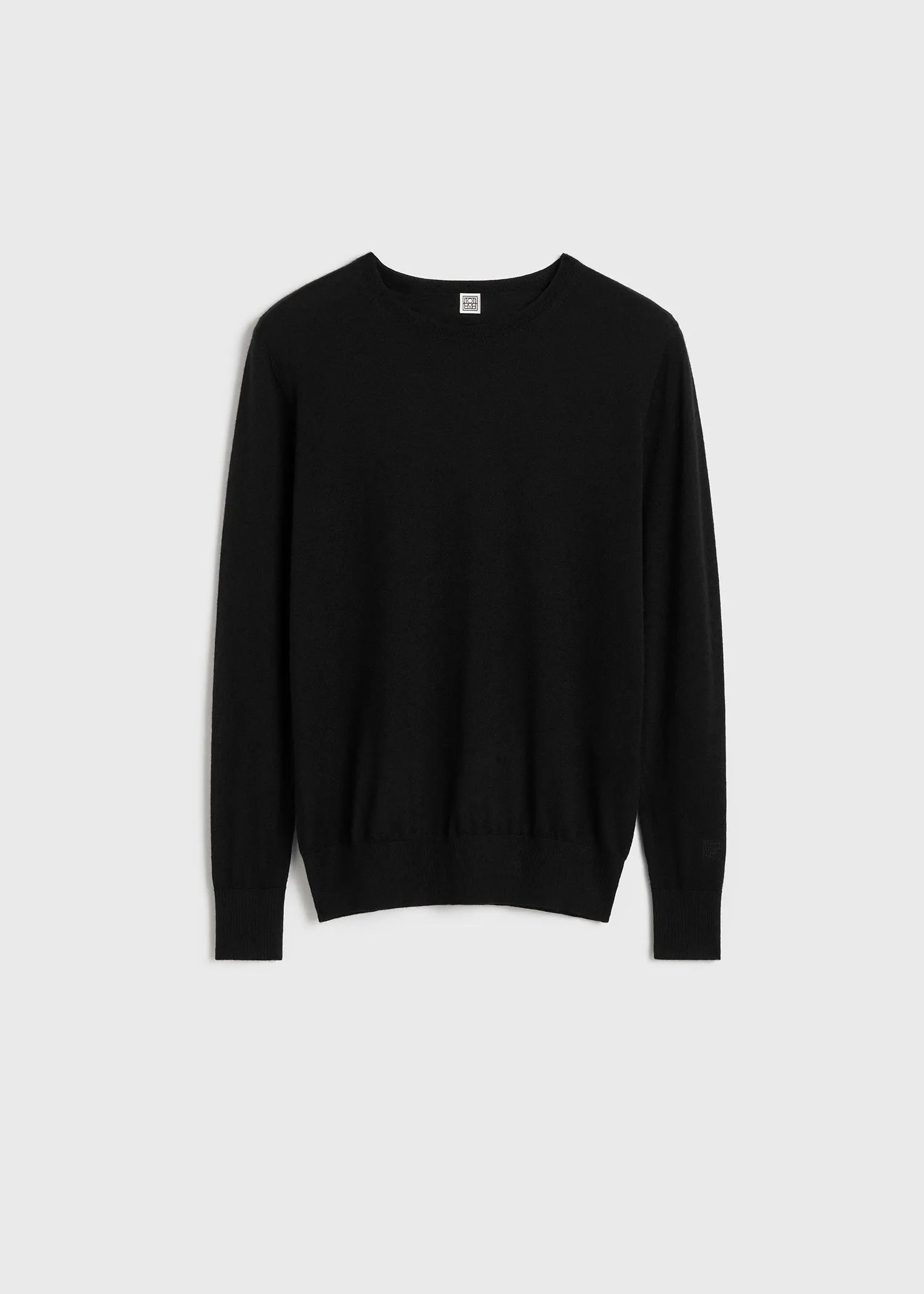 Fine crew-neck knit black