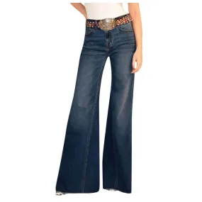 Funki Buys | Pants | Women's High Waist Wide Leg Denim Jeans