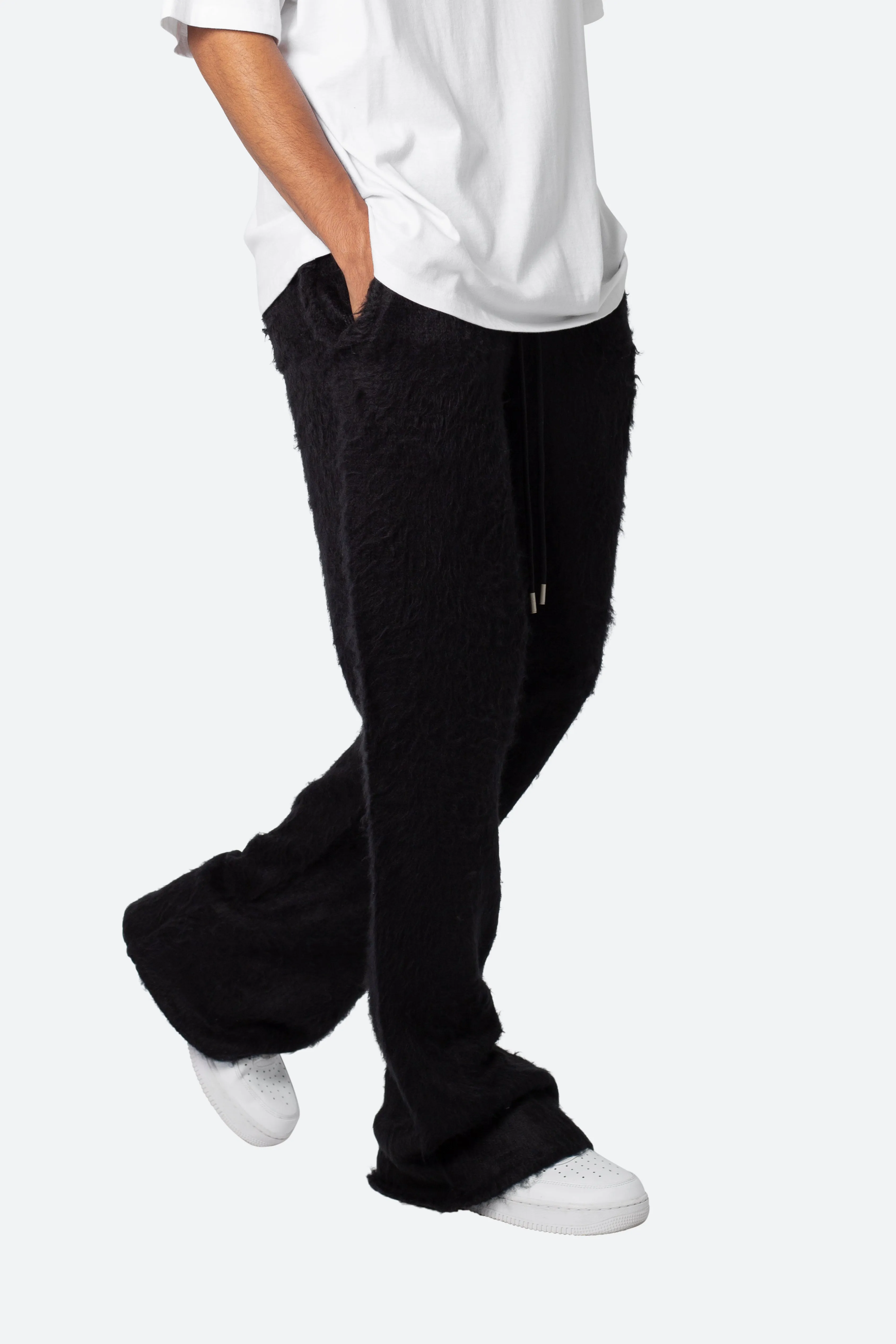 Fuzzy Sweatpants - Black