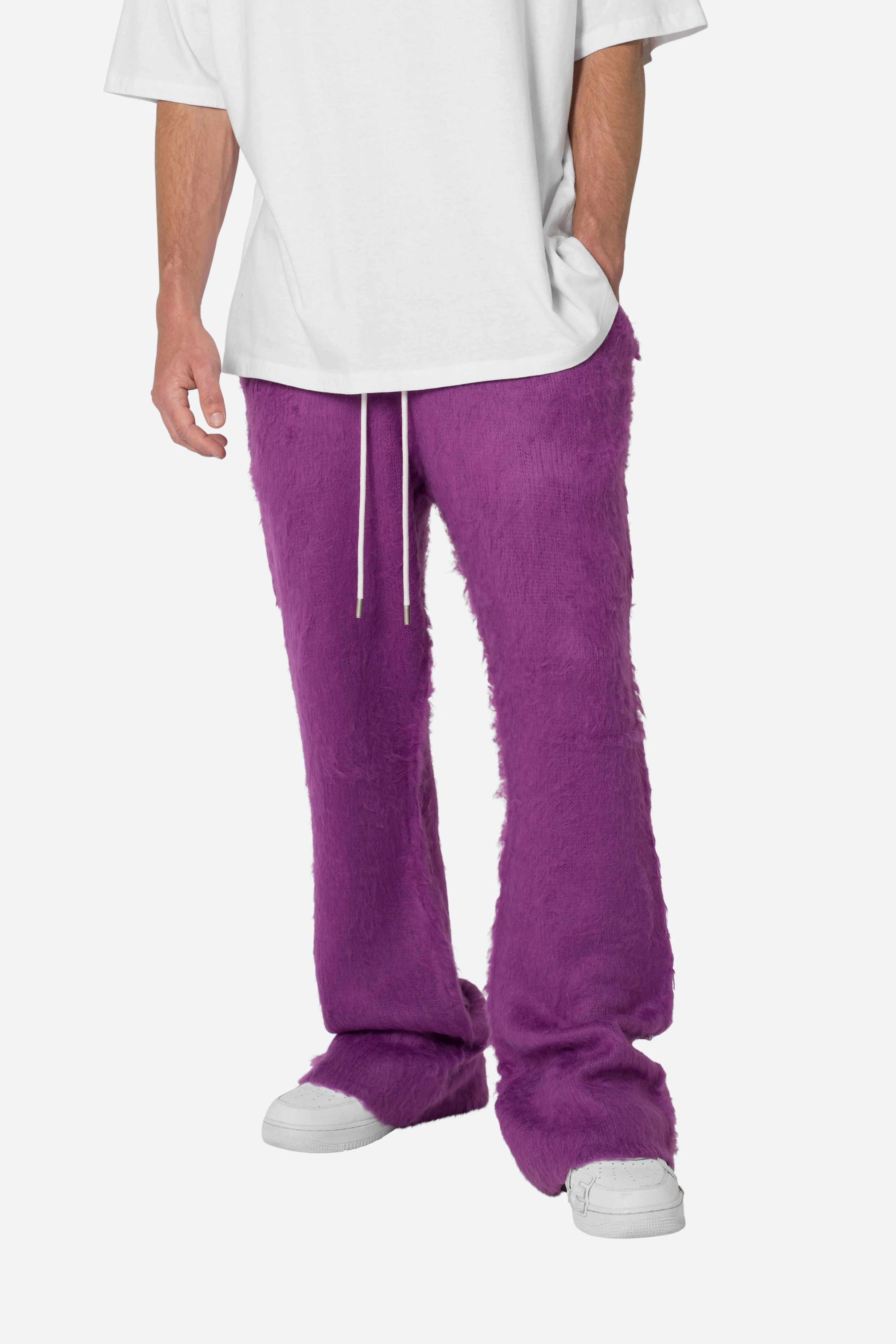 Fuzzy Sweatpants - Purple