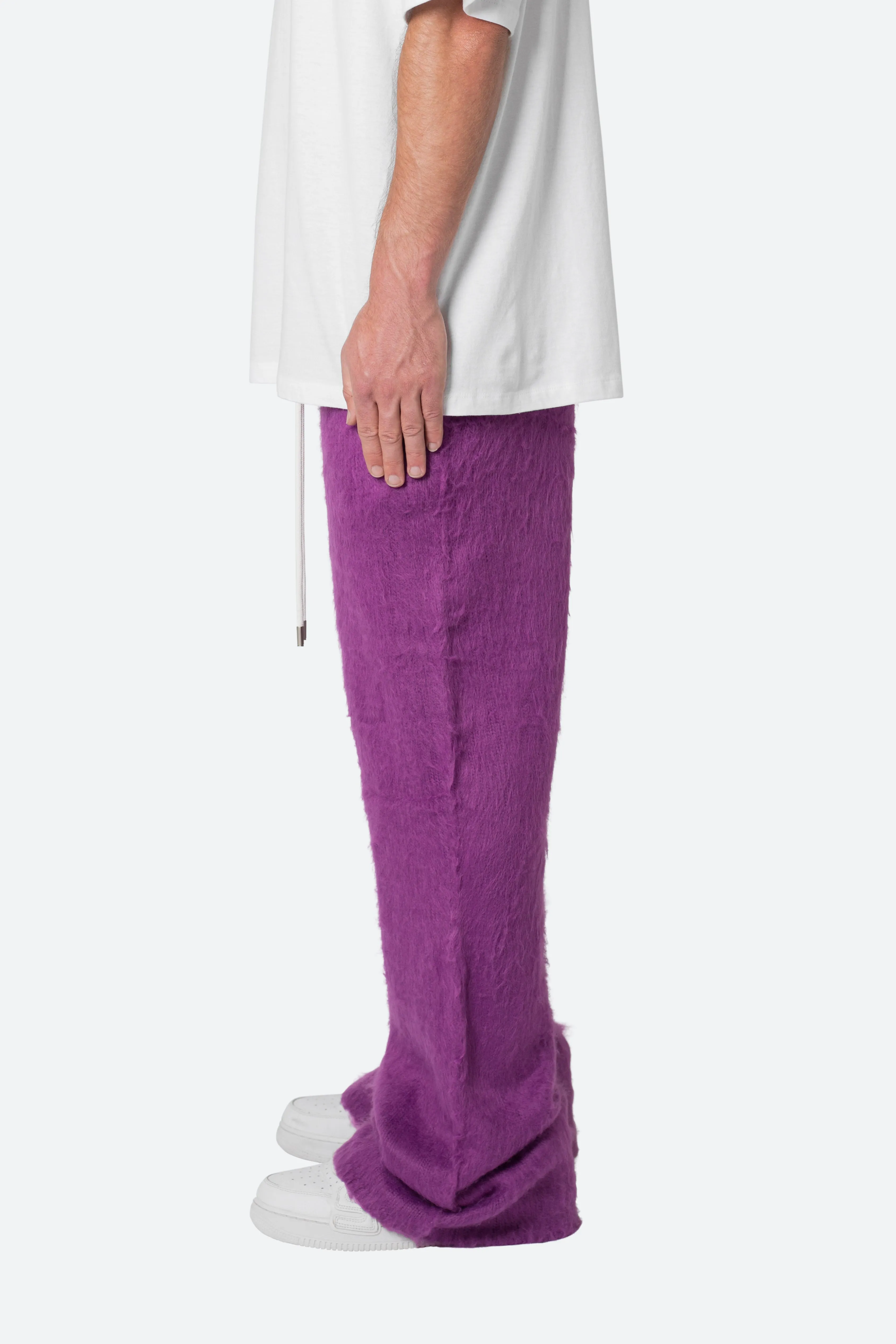 Fuzzy Sweatpants - Purple