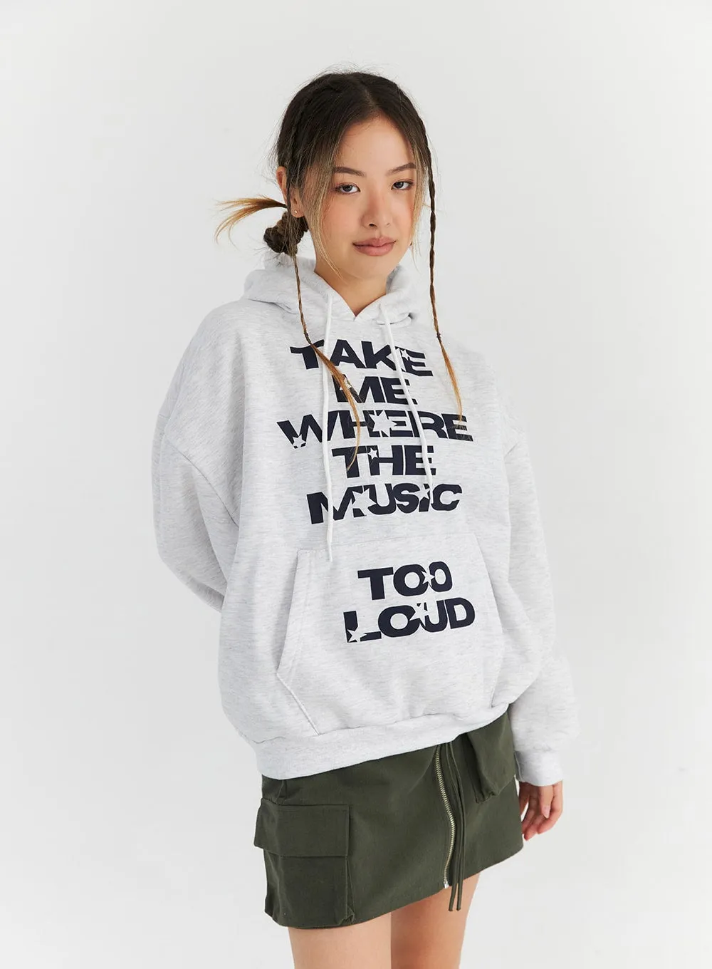 Graphic Oversized Hoodie Sweatshirt CN310