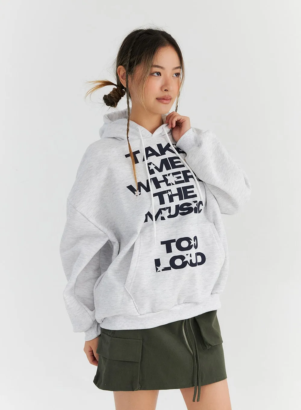 Graphic Oversized Hoodie Sweatshirt CN310