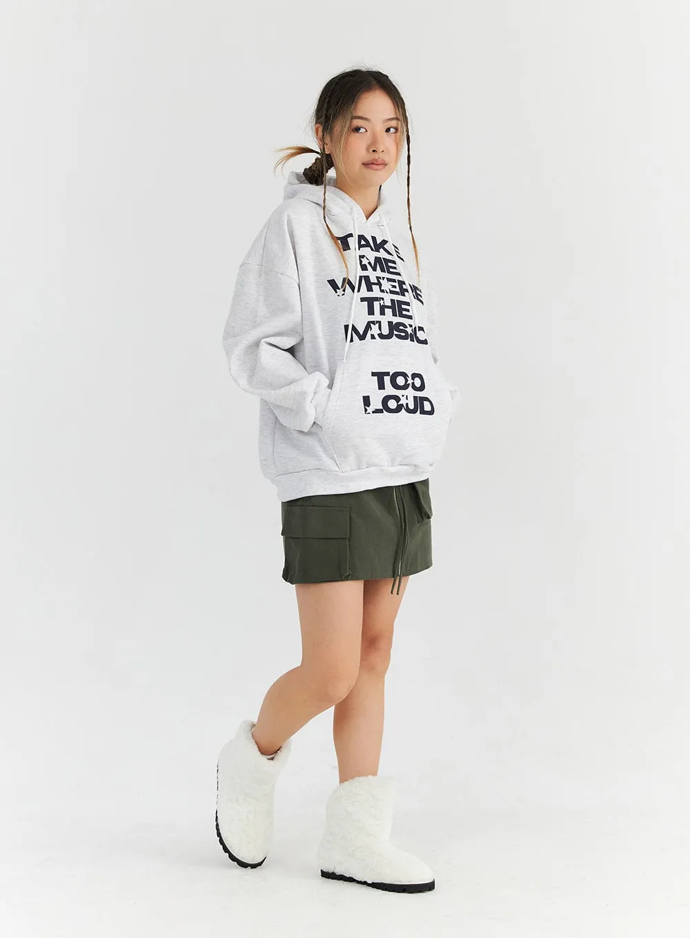 Graphic Oversized Hoodie Sweatshirt CN310