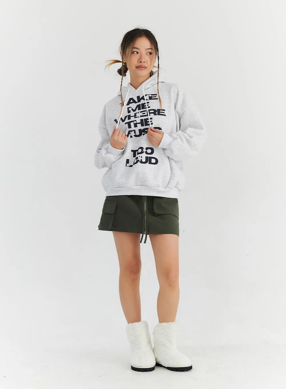 Graphic Oversized Hoodie Sweatshirt CN310