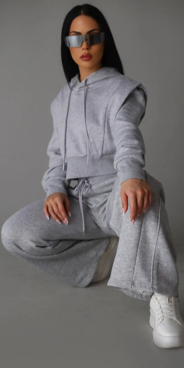 Grey Hoodie & Sweatpants Combo