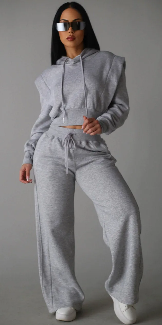 Grey Hoodie & Sweatpants Combo