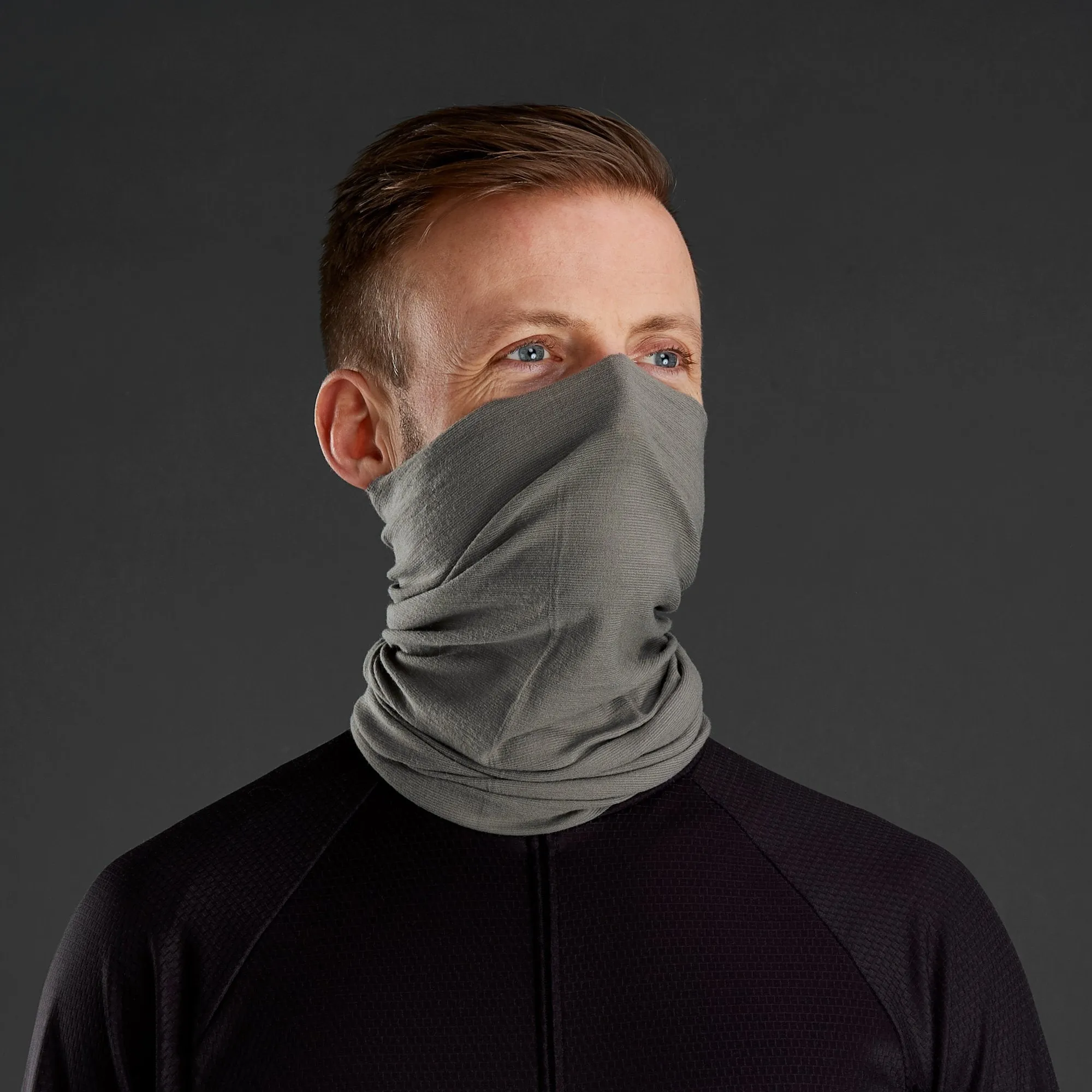 GripGrab Multifunctional Merino Neck Warmer - Grey, Blue or Black