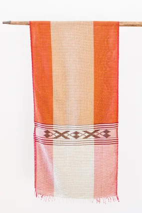 Handwoven Jewel-Tone Scarf, Topaz