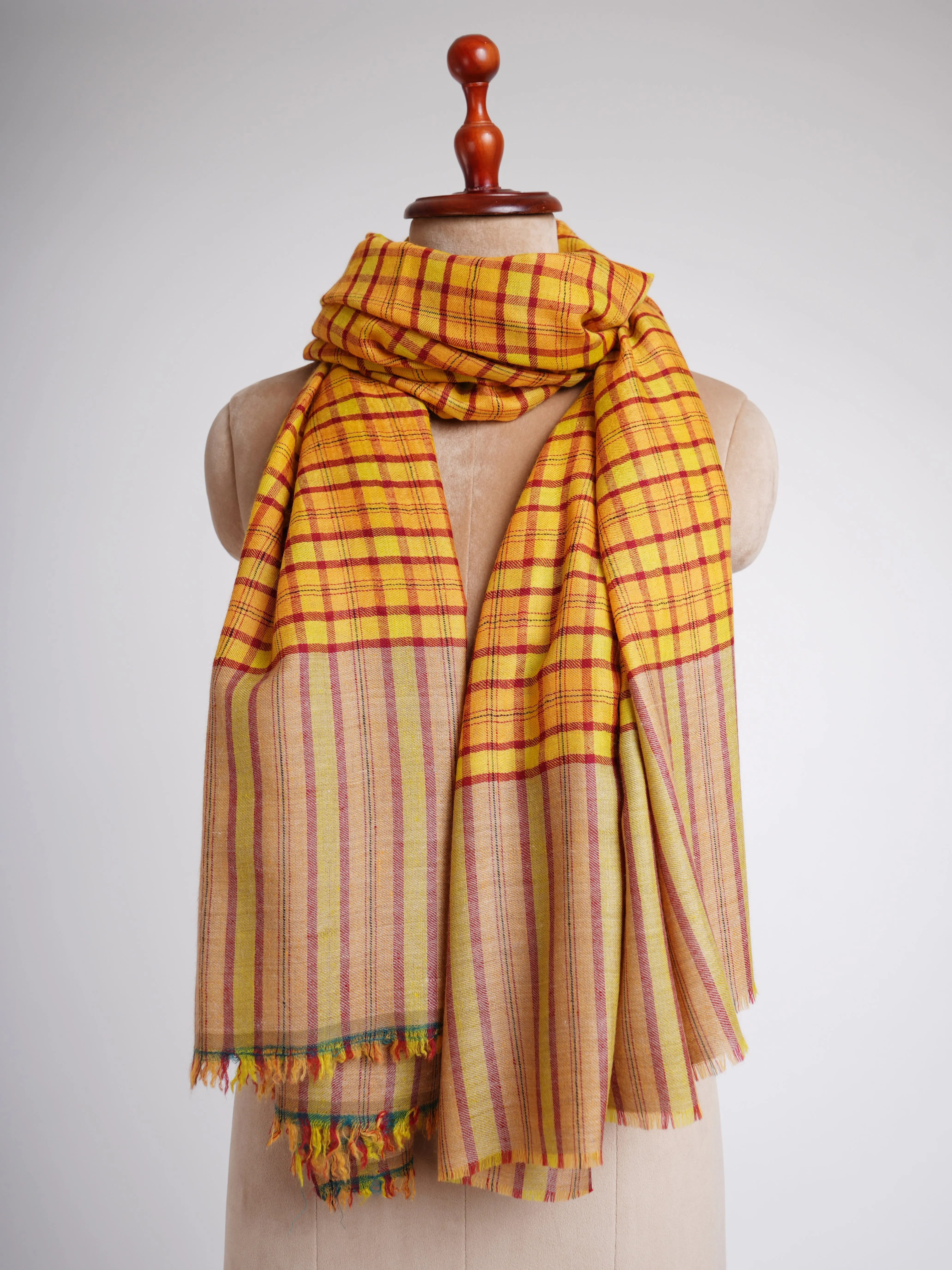 Handwoven Pure Pashmina Shawl from Kashmir