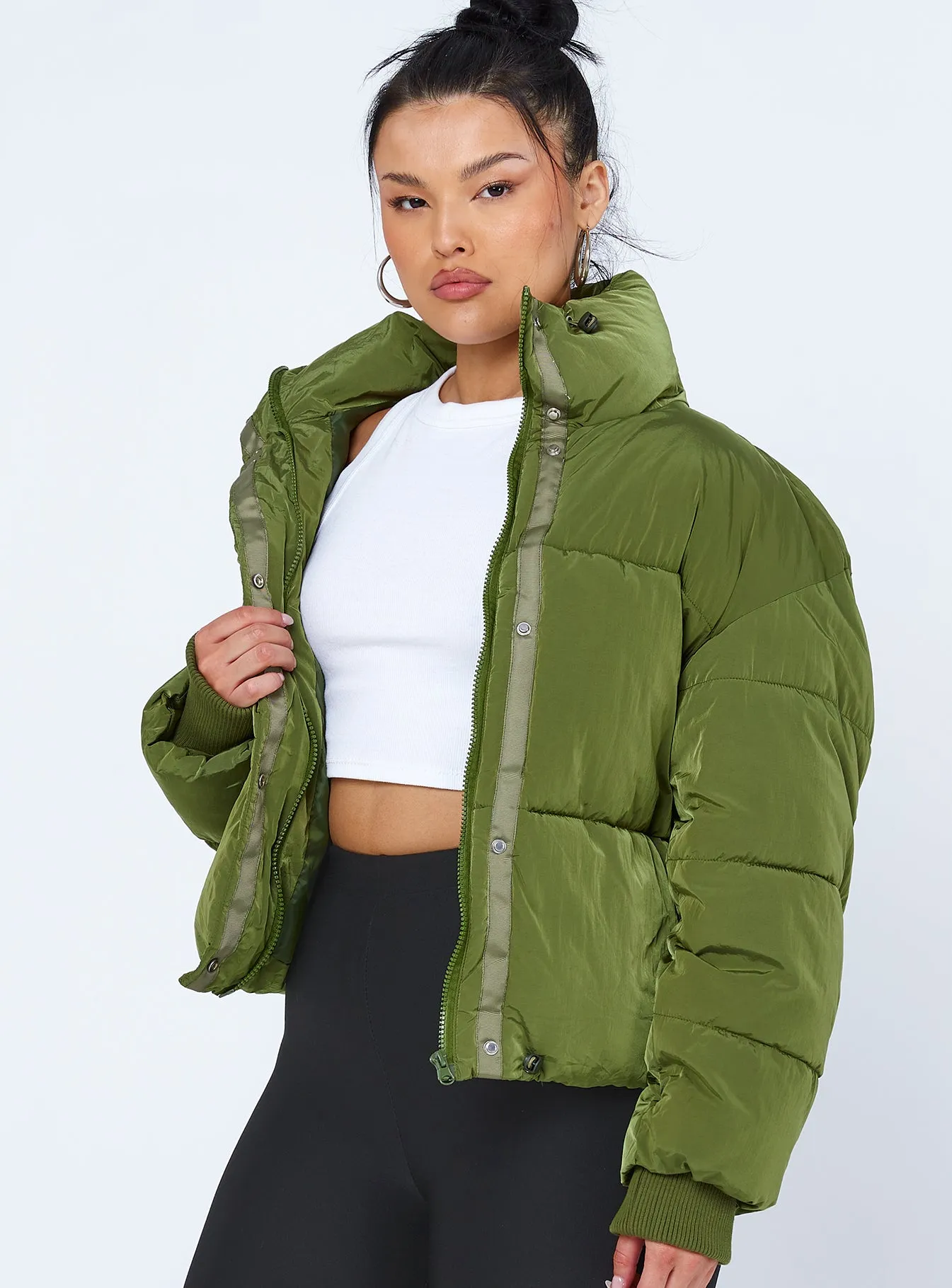 Harmonie Puffer Jacket Green