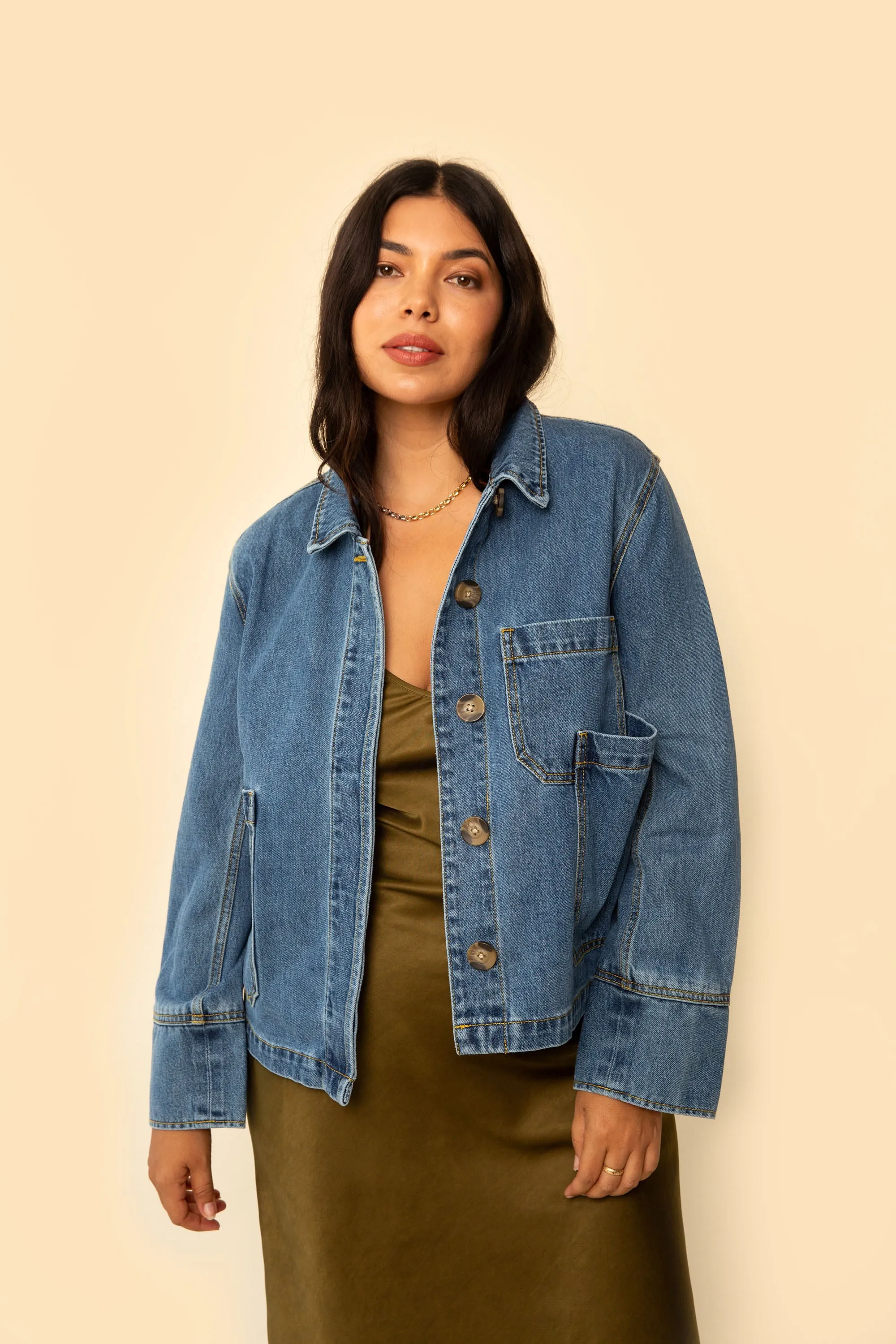 Hayden Jacket in Dark Denim