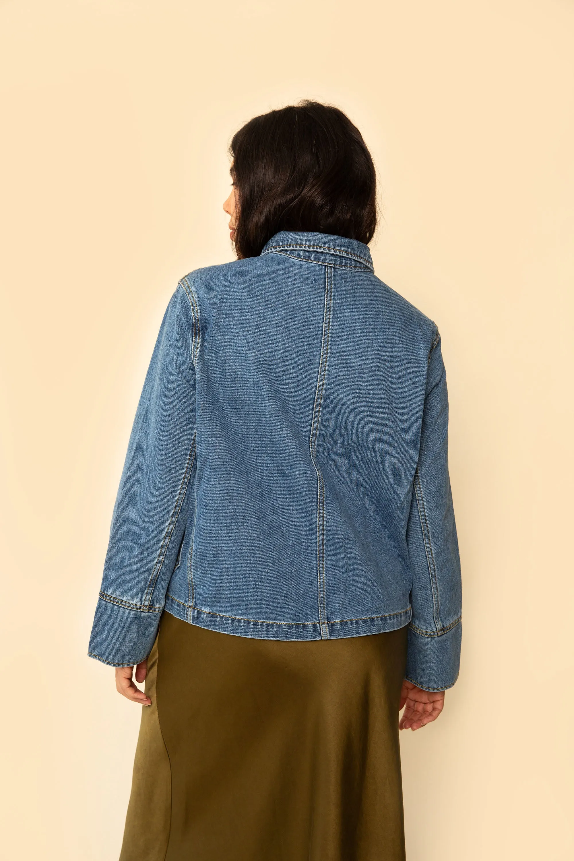 Hayden Jacket in Dark Denim