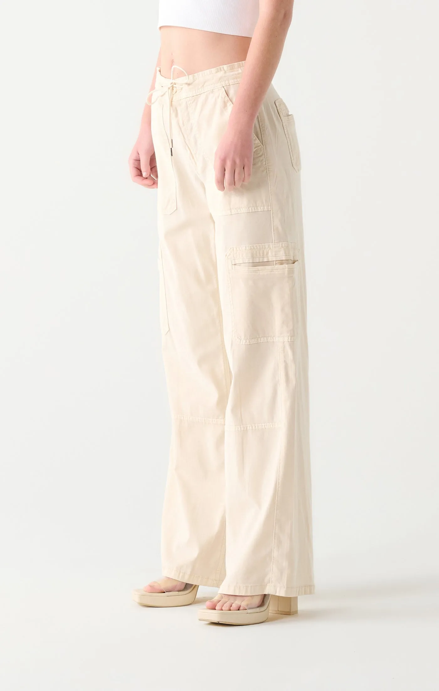 High Waist Wide Leg Cargo Pant (Dex) (Plus)