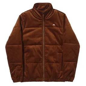 Hélas Caps - Hiver Puffer Jacket Corduroy - Brown