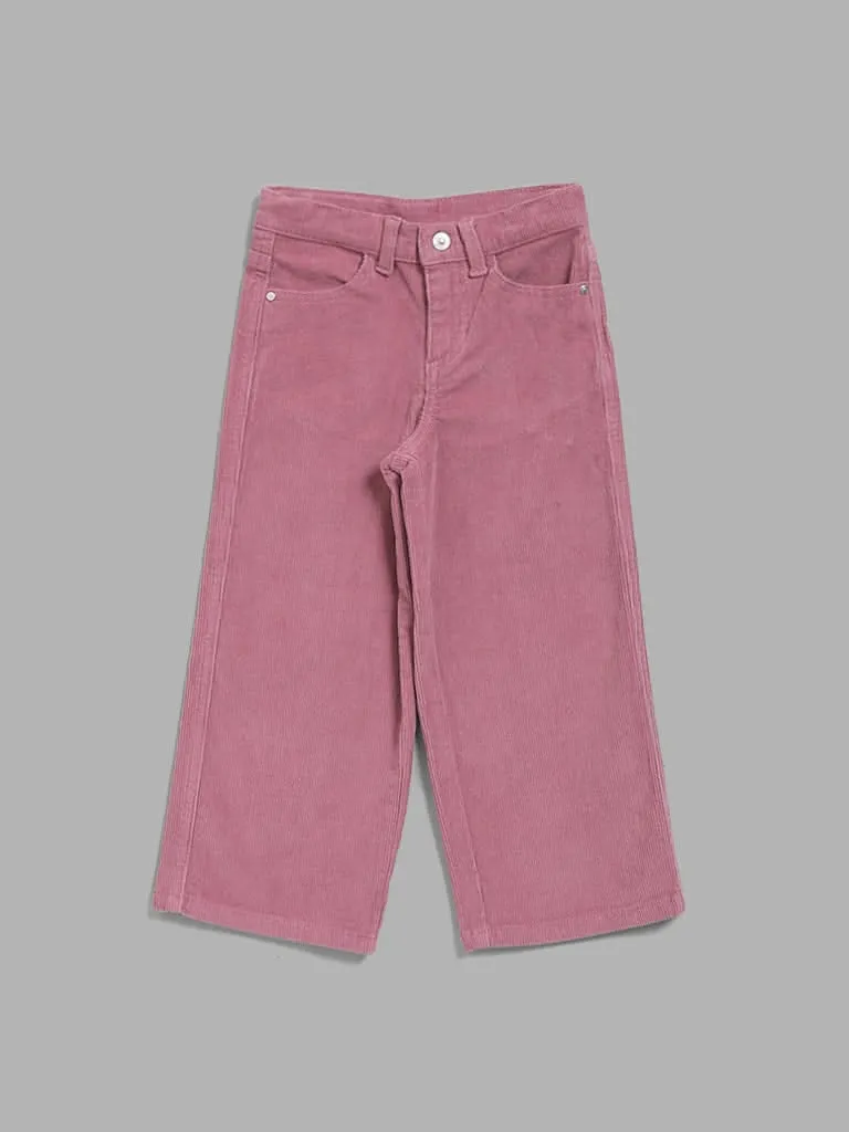 HOP Kids Dusty Pink Corduroy Trousers