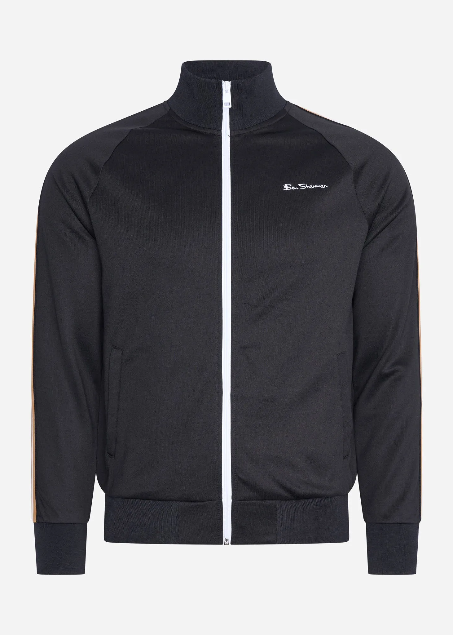 House taped track top - black