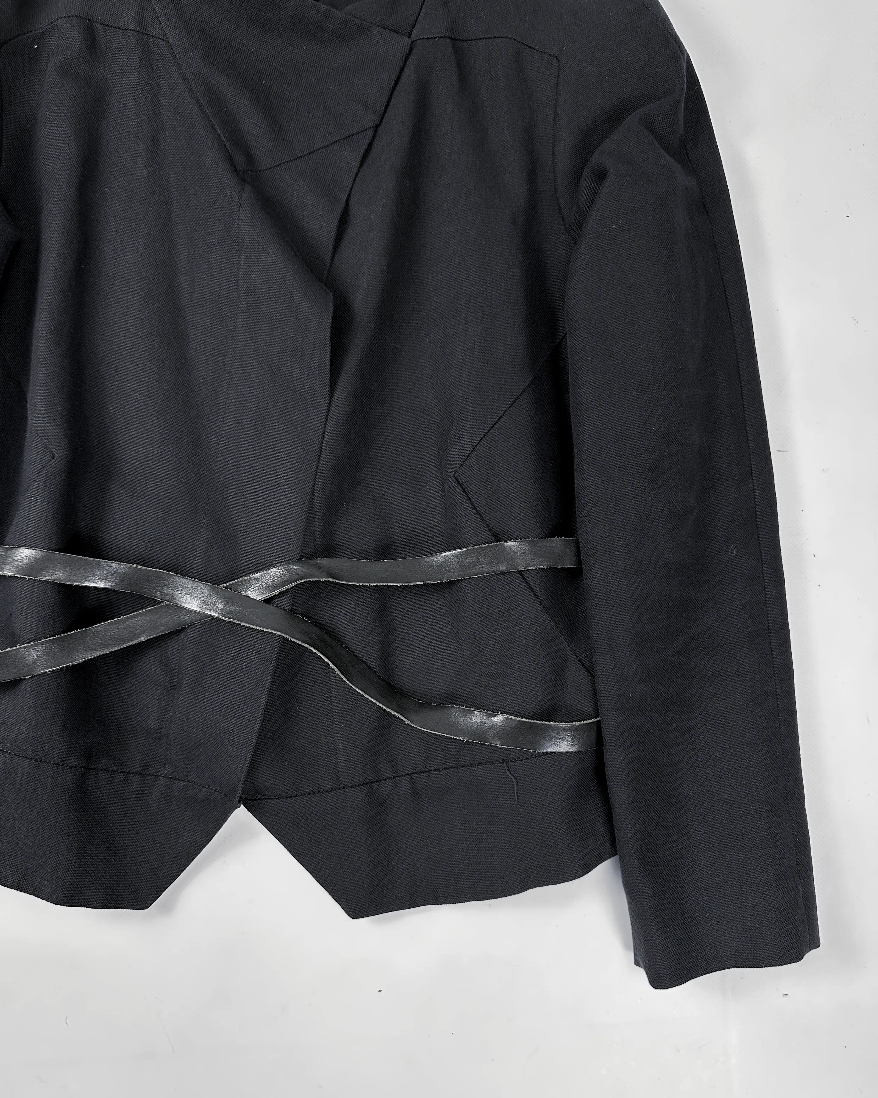 Isabel Marant Belted Black Linen Jacket S/S 2014