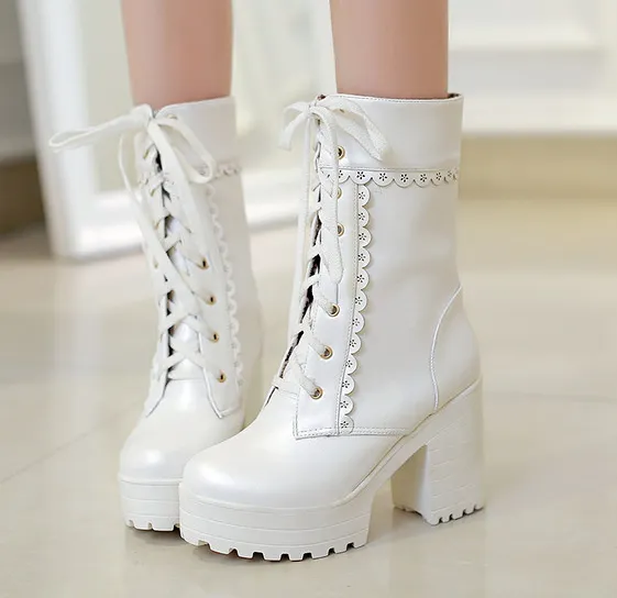 Japanese Kawaii Lolita Heels Boots AD0207