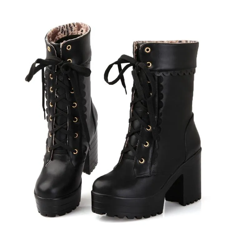 Japanese Kawaii Lolita Heels Boots AD0207