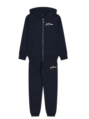 JR-Blue matching set sweatshirt and trousers